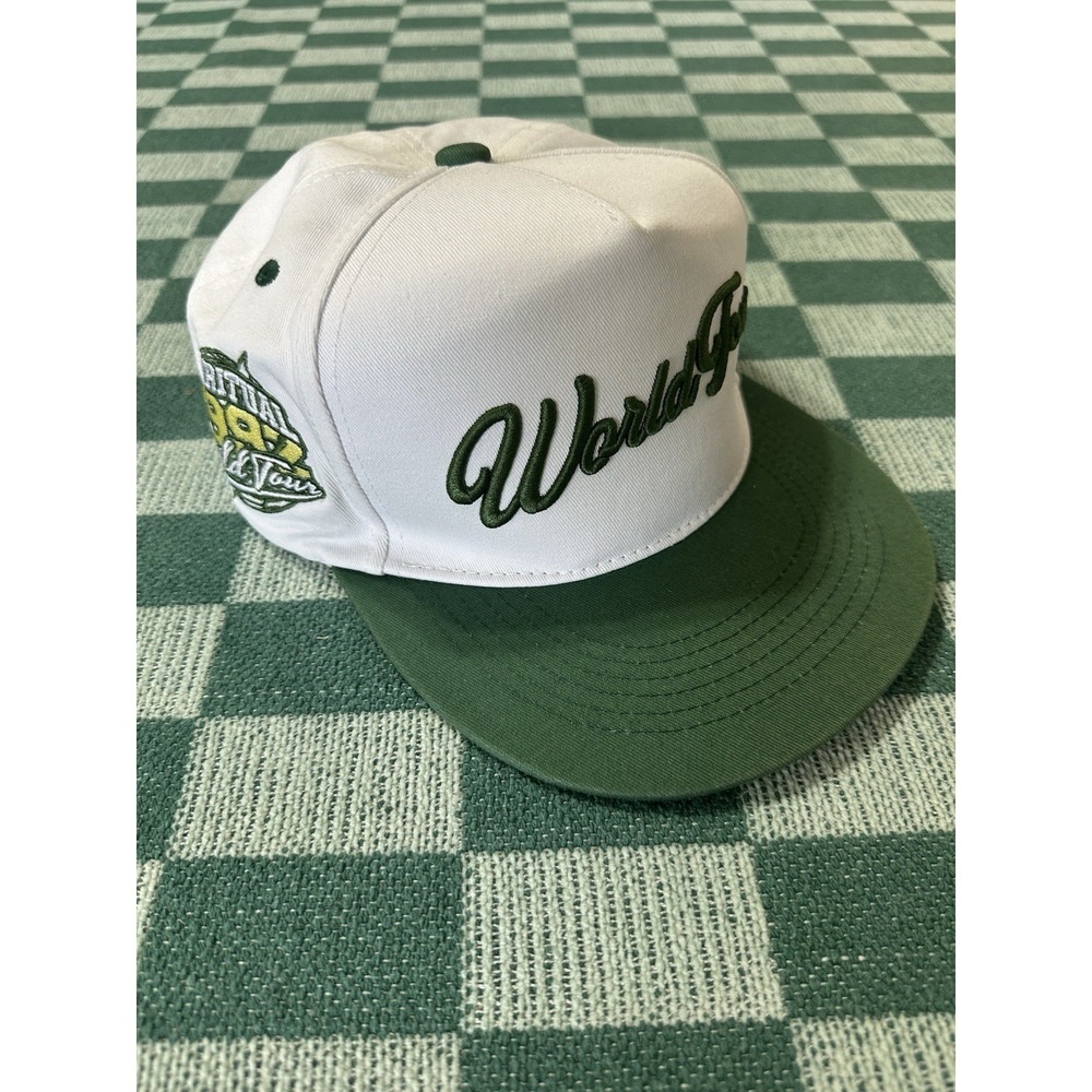 Spiritual World Tour 1992 Snapback Hat White Green rare fashion
